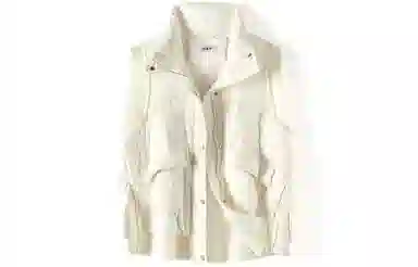 恒源祥 立领单排扣坎肩白鸭绒羽绒马甲 女款