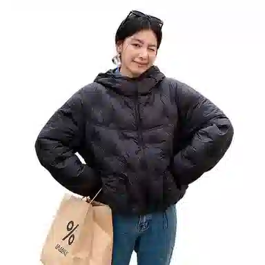 鸭鸭 纯色时尚保暖百搭休闲羽绒服 女款