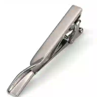 山一丸 高质量电镀金色银色商务领夹时尚 铜 领带夹 男款