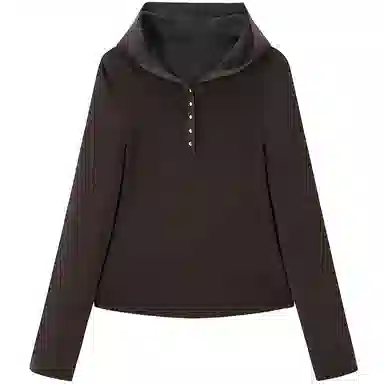 太平鸟 简约连帽软弹羊毛针织衫 女款