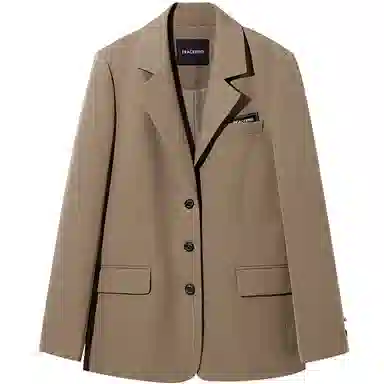 Peacebird Sparkle Straight Casual Blazer