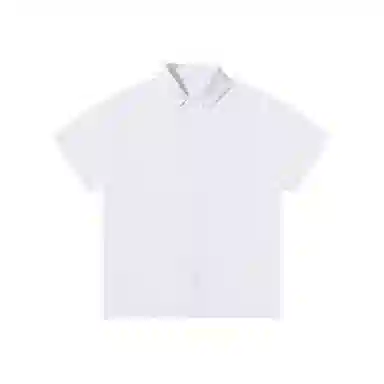 乱步 极简垂感透气随性中性翻领穿搭纯色基础款休闲夏季短袖衬衫 男女同款