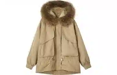 【dme】 休闲纯色拉链连帽长袖派克服 女款