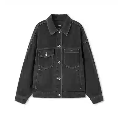 森马 满印宽松牛仔外套 女款