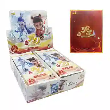 Kayou Nezha Demon Child Movie Collectible Cards Flame Pack