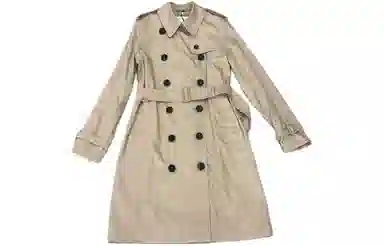 Burberry Beige Double-Breasted Coat