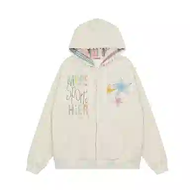 JUFU Star Print Hoodie