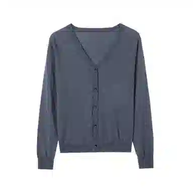 恒源祥 休闲洋气百搭显瘦纯色开衫长袖针织衫 女款