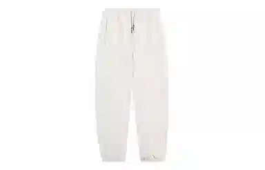 李宁 中国李宁系列 纯色松紧腰束脚系带运动裤 女款 花灰