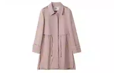 恒源祥 休闲中长款收腰风衣 女款