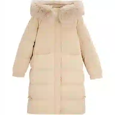 爱依服 时尚休闲连帽长袖羽绒服 女款