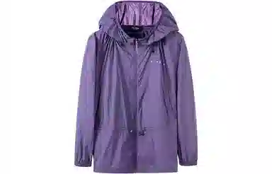 探路者 纯色连帽长袖防晒服 女款 靛青紫