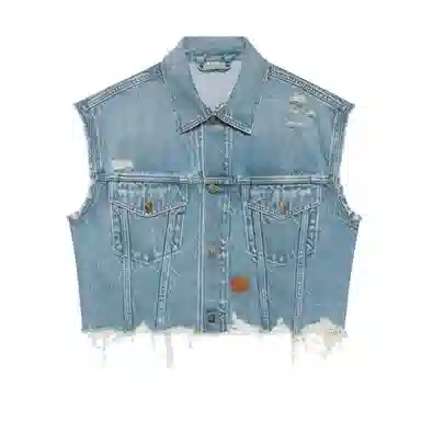 GUCCI x Disney Denim Vest Light Blue