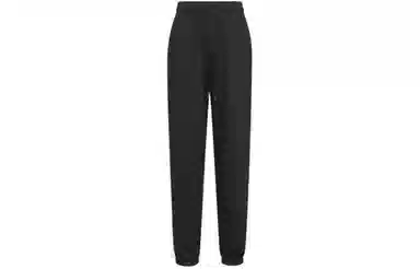 美洋 纯色高腰束脚九分休闲裤 女款 深灰色