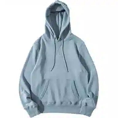 重磅基础 纯色连帽宽松套头落肩长袖卫衣 女款