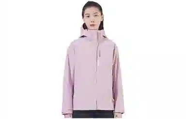 探路者 纯色拉链连帽运动三合一冲锋衣 女款