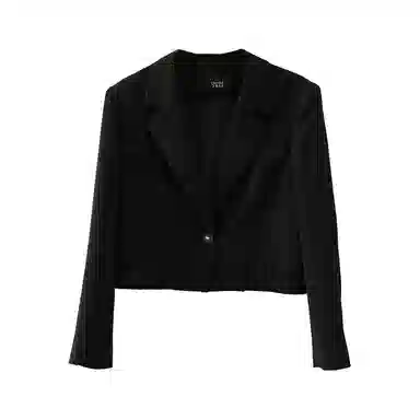 娅丽达 纯色别致一粒扣西装领长袖西装 女款