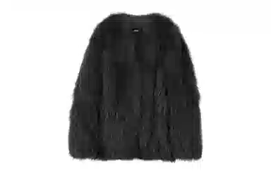 Coco Limited Saga Fox Fur V-Neck Coat