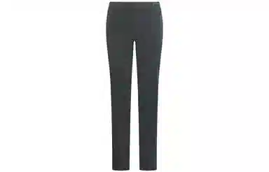 探路者 纯色高腰拉链运动裤 女款 黑色