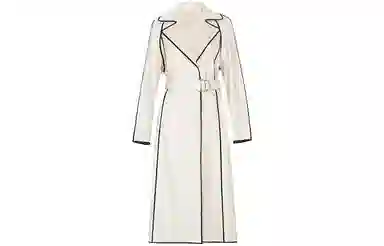 美洋 休闲撞色线条风衣 女款