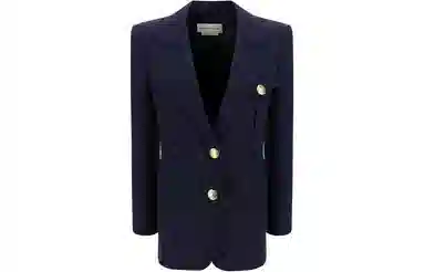 Alexander McQueen breasted Jacket in Navy