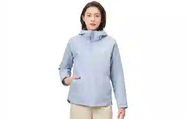 探路者 防雨羽绒内胆纯色可脱卸三合一冲锋衣 女款