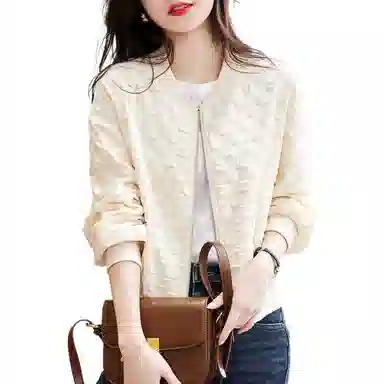 【dme】 菱格纯色棒球服 女款