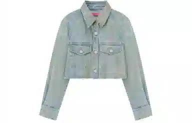 CHUU Denim Jacket Loose Fit Tie-Dye