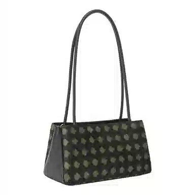 上海故事 新中式香云纱高级复古 桑蚕丝 单肩包 中号 女款 牛油果绿