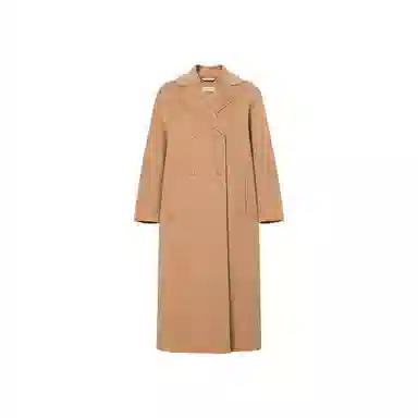 S Max Mara Double-Breasted Coat Camel