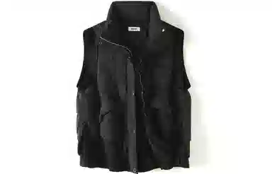 恒源祥 立领单排扣坎肩白鸭绒羽绒马甲 女款