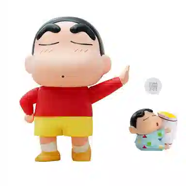 简动文创 蜡笔小新大娃大号公仔 比例手办