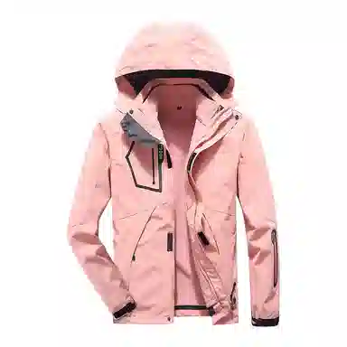 玉儿恋  户外加厚登山外套  防水防风冲锋衣 女款