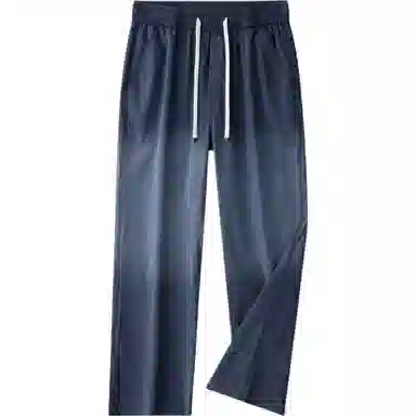 希越 宽松直筒垂感渐变抽绳休闲裤 男款