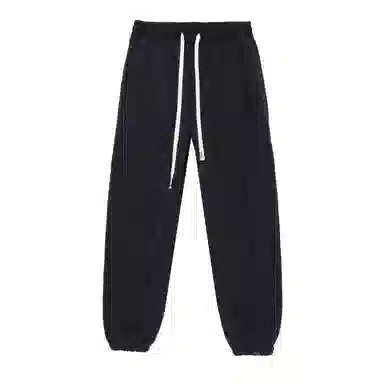 法文箱子 纯色高腰加绒加厚哈伦休闲裤 女款 灰蓝