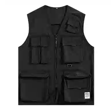 曲韩 美式高街潮宽松马甲 女款