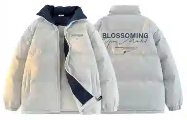 Warrior Basic Retro Lettering Cotton Jacket