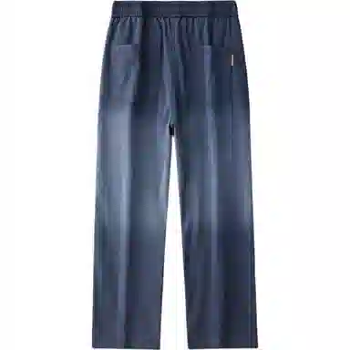 希越 宽松直筒垂感渐变抽绳休闲裤 男款