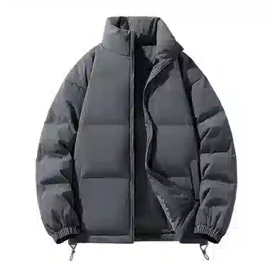 棉致 简约纯色基础宽松棉服 男女同款