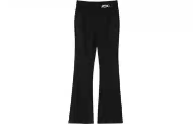 恒源祥 微喇叭西装高腰休闲裤 女款 黑色