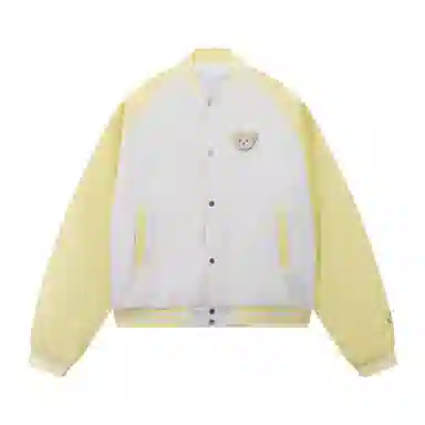 美式小熊魔术贴休闲百搭单排扣棒球服 男女同款