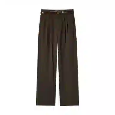 森马 舒适简约纯色中腰宽松休闲裤 女款