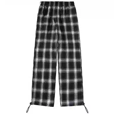 棉致 简约宽松松紧裤脚抽绳设计休闲裤 女款