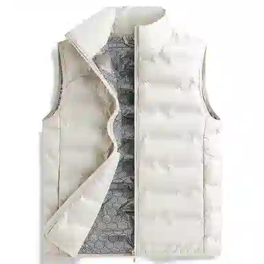 木林森 日常通勤防风防寒内里拉链口袋宽松立领休闲马甲 女款