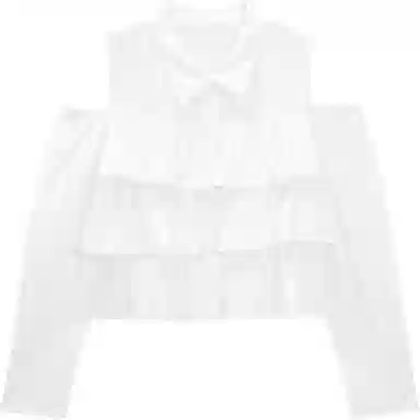 爱依服 甜美少女立领百搭长袖衬衫 女款