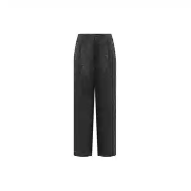 美洋 纯色简约暗纹提花拉链休闲裤 女款