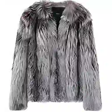 Coco Limited Long Sleeve Fur Silver Fox