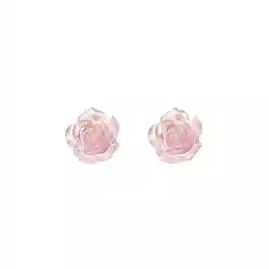 SUYG Mini Camellia Stud Earrings