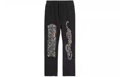 Ed Hardy SS24 Classic Logo Rhinestone Sweatpants Black