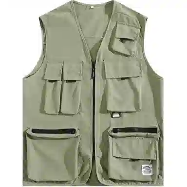 曲韩 美式高街潮宽松马甲 女款